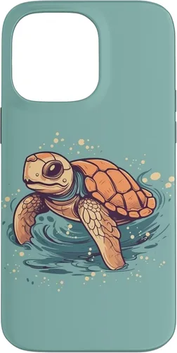 Vista 20 de Funda para iPhone SE (2020) / 7 / 8 Cute Kawaii Sea Turtle in the Ocean