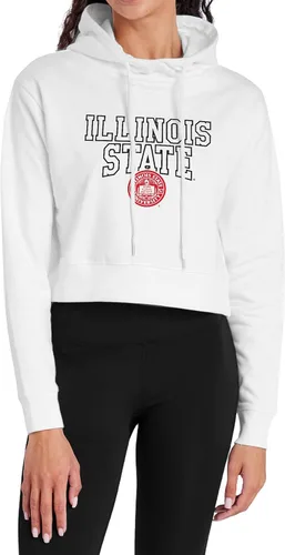 Vista 14 de Campus Lab Sudadera con capucha para mujer universitaria con licencia oficial de la colección Varsity White