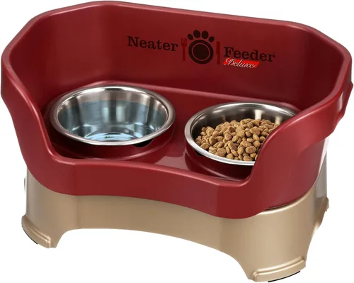 Vista 25 de Neater Pet Brands Neater Feeder Deluxe Cuencos para Perros Elevad os a Prueba de Derrames para Perros Pequeños Menos de 19 lbs, Fabricado en EE.UU.