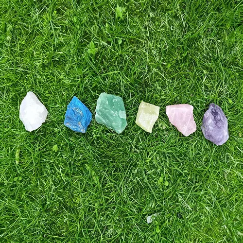 Vista 4 de Piedras curativas de cristal curativo, piedras preciosas para cabbing, corte de pulir, envolver alambre de pulido, curación de reiki, joyería