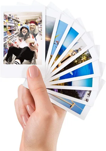 Vista 8 de Fujifilm Instax mini película instantánea de luz diurna (paquete doble + unidad flash USB de 32 GB) con paño de limpieza de microfibra Sunshine