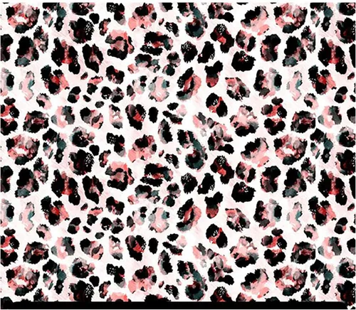 Vista 28 de HTV con estampado de animales (19.66 x 36 pulgadas) - Leopardo arcoíris