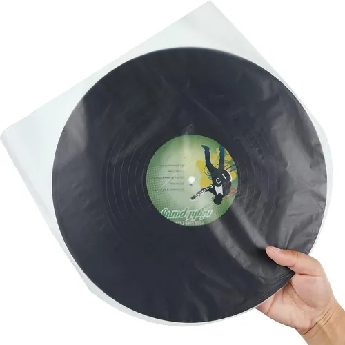 Vista 4 de Zonon 100 Pieces LP Inner Sleeves 12 Inch Vinyl Record Sleeves Proper Protection Anti Static Round Bottom for Long Playing Collections