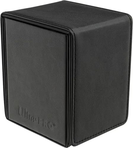 Vista 3 de Ultra Pro - Caja de cartas con tapa Vivid Alcove (negro) - Almacena y protege hasta 100 tarjetas coleccionables de tamaño estándar, béisbol