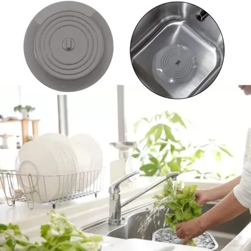 Vista 5 de VIGOR PATH Juego de 2 tapones de silicona para bañera – Tapones de fregadero de 5.9 pulgadas – Cubiertas planas de drenaje de bañera, captador