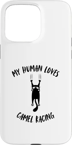 Vista 28 de My Human Loves Camel Racing - Cat Parent Hobby Lover Case for iPhone 16