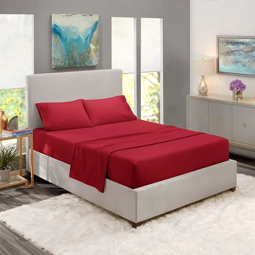 Vista 3 de Juego de sábanas divididas de 5 piezas, juego de sábanas de tamaño King dividido para cama ajustable, 100% algodón, 800 hilos, bolsillo profundo