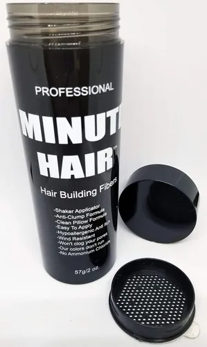 Vista 4 de Bolsa de recarga de fibras (negro, 3.53 oz) - para cabello fino