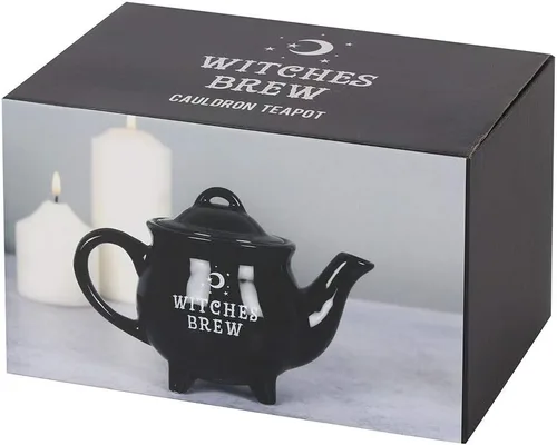 Vista 3 de Witches Brew - Tetera negra de cerámica