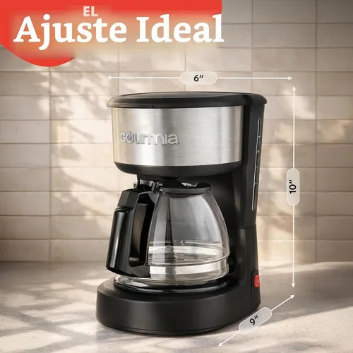 Vista 11 de Gourmia - Cafetera de goteo con capacidad para 5 tazas, jarra de vidrio