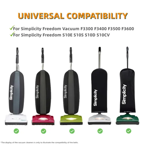 Vista 3 de JEDELEOS Correas de repuesto para aspiradora Simplicity Freedom F3300 F3400 F3500 F3600 S10CV S10E S10S S10D Series, piezas de repuesto S10B-2