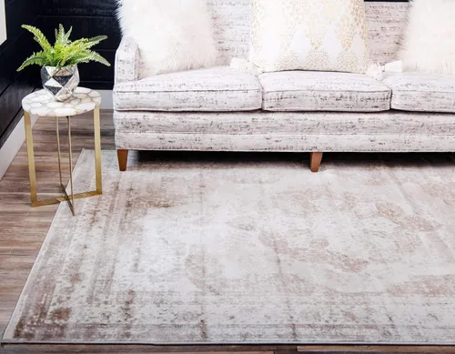 Vista 3 de Unique Loom Sofia Collection - Alfombra de área - Salle Garnier (4' 1" x 6' 1" Rectángulo, Beige/Marfil)