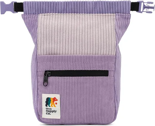 Vista 4 de Oso Supply Co - Cubo boulder de pana retro, bolsa de tiza independiente de gran tamaño para escalada en roca, cierre magnético enrollable, bucles