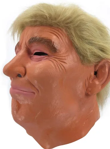 Vista 2 de LEKA NEIL Donald Trump - Máscaras realistas de celebridades, disfraz de látex para adultos, máscara de campaña estadounidense, gran accesorio