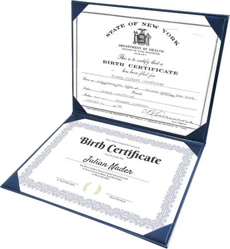 Vista 3 de GraduationMall Titular de certificado de nacimiento de EE. UU. 8.5 x 11 pulgadas, protector de cubierta para certificado de nacimiento con Logol