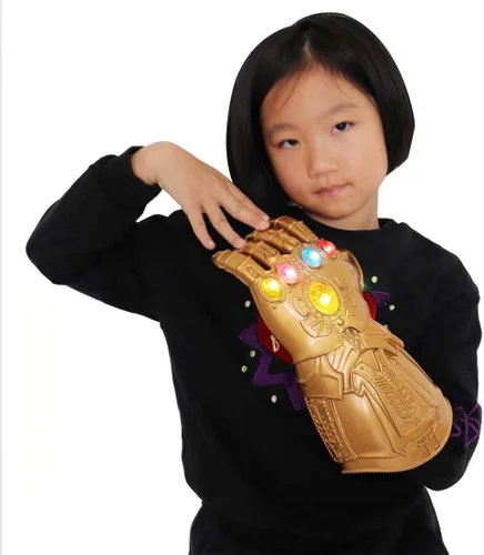 Vista 7 de Bulex LED Light Up Infinity Gauntlet The Thanos Gloves with Removable Magnet Infinity Stones