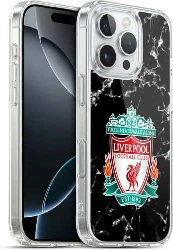 Vista 14 de Oficial LIVERPOOL Football Club 2017/18 Mármol Soft Gel Case para iPhone de Apple 7 Plus/8 PLUS Escudo negro.