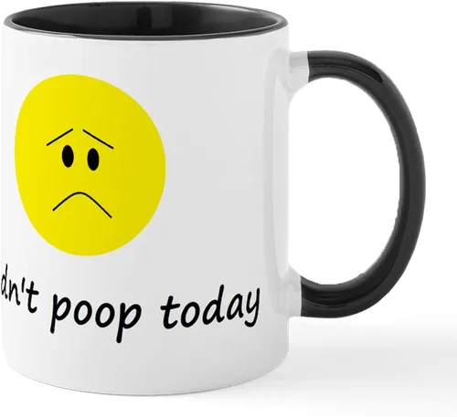 Vista 38 de CafePress Time To Poop Mugs Taza de café de cerámica de 11 oz (11.0 fl oz)