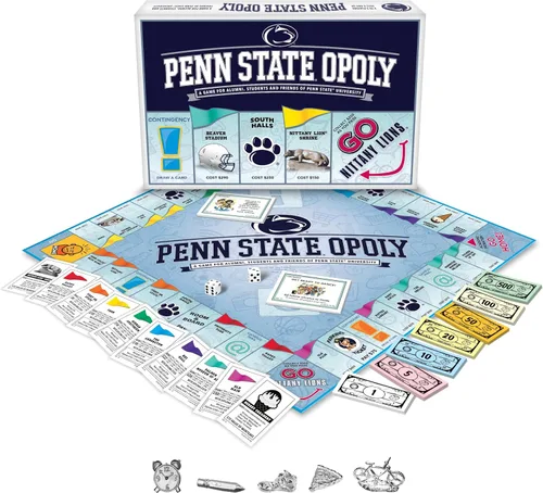 Vista 3 de Late for the Sky Penn Stateopoly - Juego de mesa familiar para 2-6