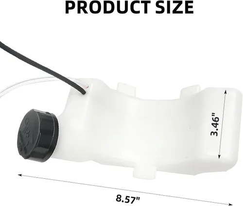 Vista 2 de Depósito de combustible para MTD Cub Cadet 753-06240 753-05256 753-06797 para MTD MP429, MP479, para Troy-Bilt TB146EC, TB575EC, TB525EC, TB590EC
