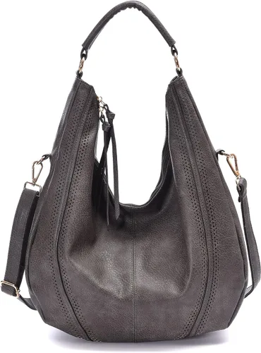 Vista 7 de Bolsos Hobo para mujer, bolsos grandes, bolsos de diseñador de piel sintética de gran tamaño, bolsos cruzados de hombro elegantes