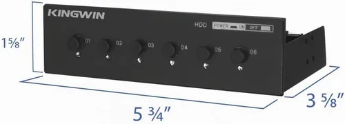 Vista 9 de Controlador de refrigeración KingWin, Negro