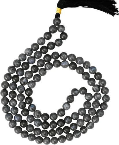 Vista 82 de Collar y Pulsera de Cuentas de Oración Japa Mala de Amazing Gemstone, 108 Cuentas para Meditación turquesa (African Turquoise)
