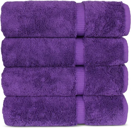Vista 22 de Chakir Turkish Linens Toallas turcas de alta calidad 100% algodón para baño, toallas de baño grandes de 30 x 60 pulgadas (4 piezas, aguamarina)