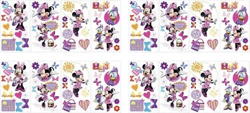 Vista 4 de Roommates Rmk1666Scs Mickey & sus amigos - Minnie Bow-Tique Calcomanía de pared adhesiva