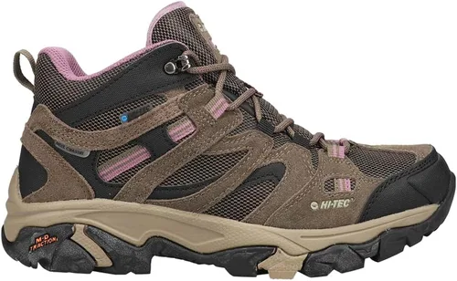 Vista 3 de HI-TEC Apex Lite Mid WP - Botas de senderismo impermeables para mujer, ligeras, para exteriores y senderos