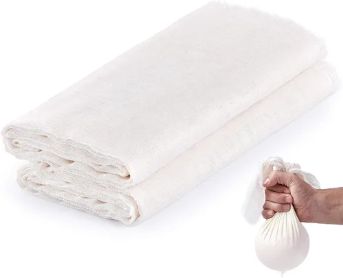 Vista 8 de Zulay - Paño de queso ultra fino de grado 90, sin blanquear y reutilizable, paños de queso de algodón puro de grado alimenticio para cocinar, colar