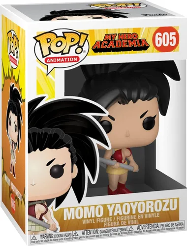 Vista 3 de Funko POP My Hero Academia - Figura de vinilo Pop! Momo Yaoyorozu Pop! (paquete con funda protectora compatible con Pop Box), multicolor, 3.75