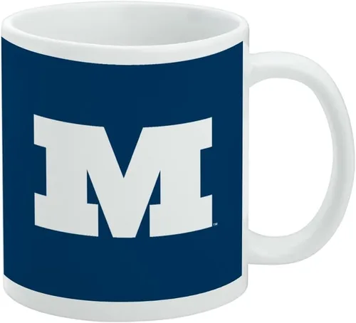 Vista 253 de Taza de cerámica con el logotipo principal de la Universidad Rider, taza de regalo novedosa para café, té y bebidas calientes, 11oz, blanca
