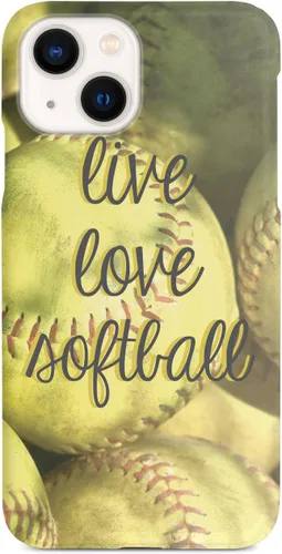 Vista 12 de Inspired Cases - Compatible con iPhone Xs Max - Funda protectora con textura 3D para Apple iPhone Xs Max - Live Love Softball
