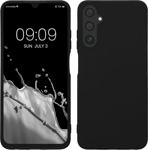 Vista 84 de kwmobile Funda compatible con Samsung Galaxy A12 - Funda protectora de silicona TPU suave y delgada - Azul Báltico