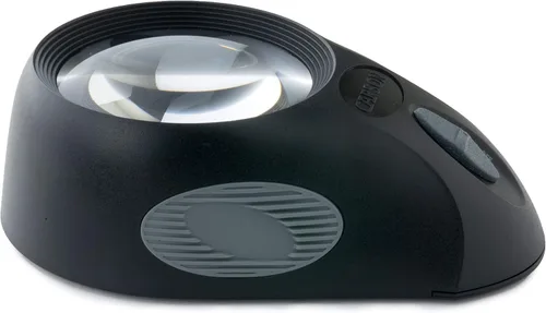 Vista 2 de Carson LumiLoupe Ultra 5x Lupa de lupa con luz LED con 3 ajustes de brillo (LL-88)