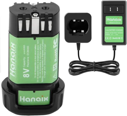 Vista 9 de Reemplazo de 2000 mAh para batería Dewalt de 8 V DCB080 DW4390 DCF680 DCF680N1 DCF680N2 DCF680G2 DCF682 DCL023 DCB095
