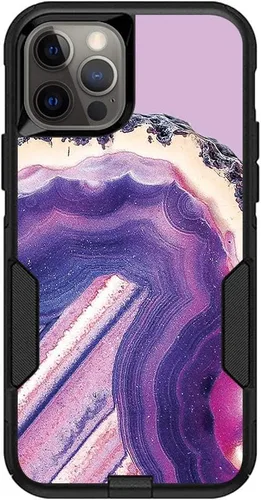 Vista 17 de MightySkins Skin compatible con OtterBox Commuter iPhone 12 y 12 Pro - Mármol ámbar Funda protectora de vinilo duradera y única Fácil de aplicar
