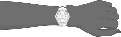 Vista 2 de Sutton by Armitron SU1003SVSV Reloj de pulsera plateado fácil de leer con función de fecha para mujer, plateado, Japonés