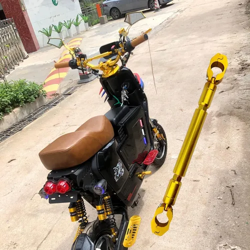 Vista 8 de Barra de equilibrio de motocicleta, soporte universal de mango de motocicleta de 0.866 in, aleación de aluminio, barra de manillar de motocicleta
