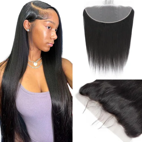 Vista 18 de CHEEON Frontal de encaje HD de 13 x 4 de 12 pulgadas, cabello humano brasileño ondulado con cierre frontal de encaje, 100% cabello humano virgen sin