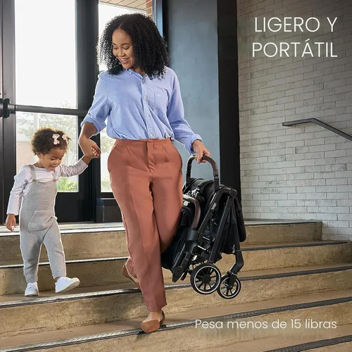 Vista 3 de Britax Juniper - Cochecito compacto para llevar, sistema Fastpack sin esfuerzo con RapidFold de una sola mano, portátil y ligero para viajes, asa