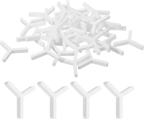 Vista 7 de uxcell 200 piezas de baldosas de pared de plástico tipo Y, espaciadores de baldosas hexagonales de 0.059 in, 1/16 pulgadas, espaciadores de azulejos