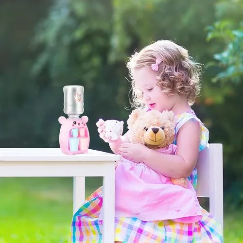 Vista 9 de Dispensador de agua para niños, mini máquina de agua de juguete para niños, dispensador de agua encantador para beber, máquina de agua de juguete