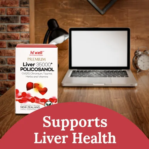 Vista 2 de Hi Well Premium Liver 35000+ Policosanol 33.4mg 60Cápsulas Vegetarianas