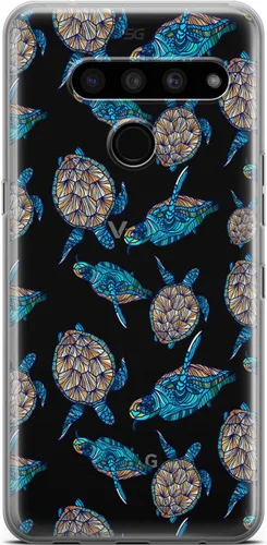 Vista 9 de Mertak Funda transparente para teléfono compatible con LG Stylo 6 5 4 K61 K51S K41S K30 K20 Q70 Q60 inspirador águila de silicona natural diseño