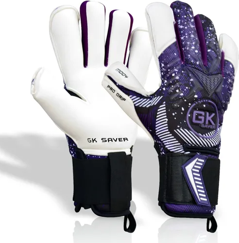Vista 3 de GK Saver Guantes de portero de fútbol Modesty Guantes de portero profesionales, talla 6 a 11, guantes salvadores extraíbles