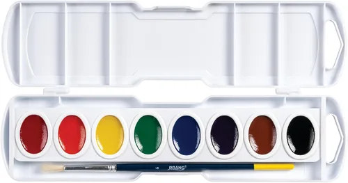 Vista 3 de Prang Juego de pintura ovalada para acuarela, 8 colores surtidos, 1 unidad
