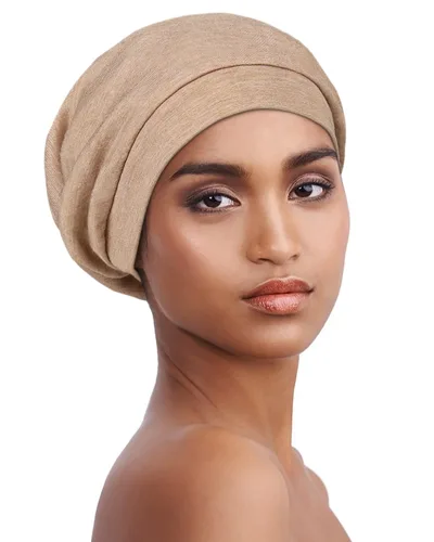 Vista 34 de Alnorm - Gorro con forro de satén y suave banda elástica para hombres y mujeres, talla única Se ajusta a la mayoría