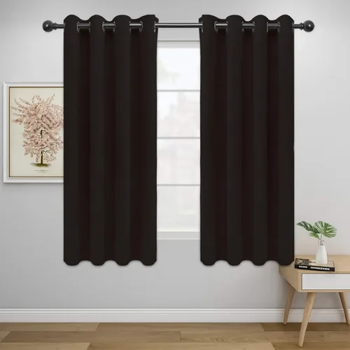 Vista 158 de Easy-Going - Cortinas opacas para dormitorio, aislamiento térmico sólido con ojales, cortinas de ventana para reducción de ruido, cortinas